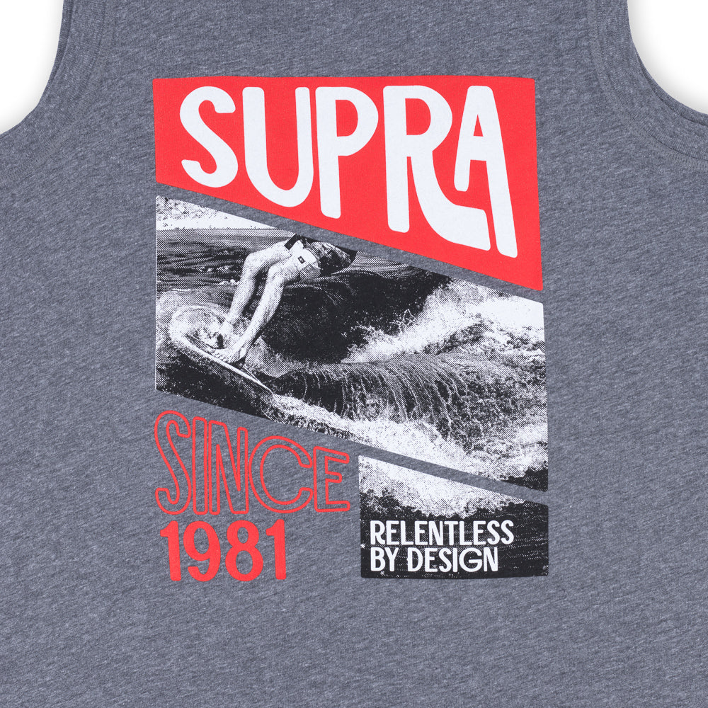 Supra Women's Relentless Tank - Granite Heather