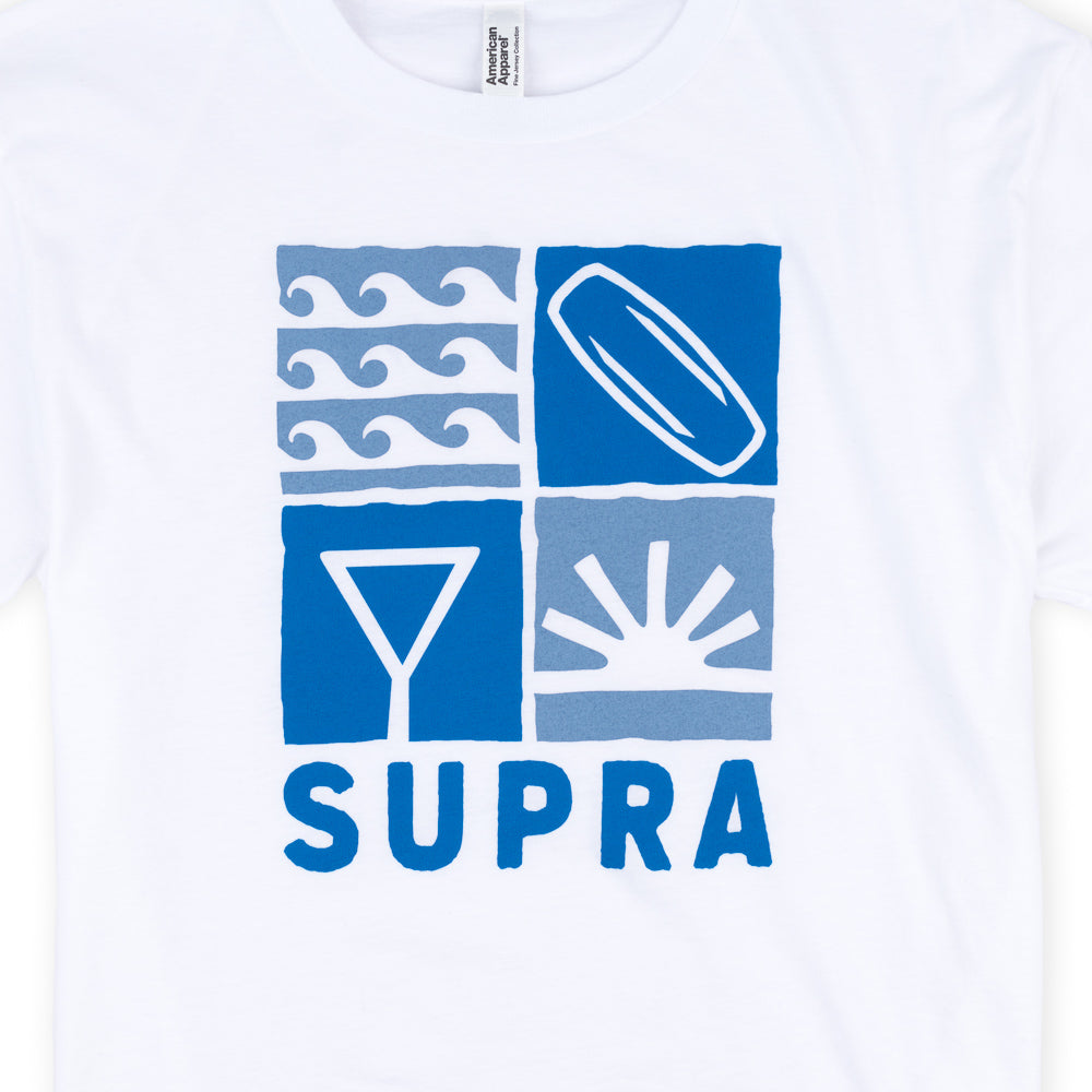 Supra Women's Iconic Crop Tee - White