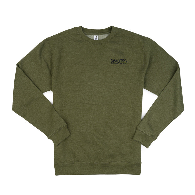 Supra Core Crewneck Sweatshirt - Army Heather