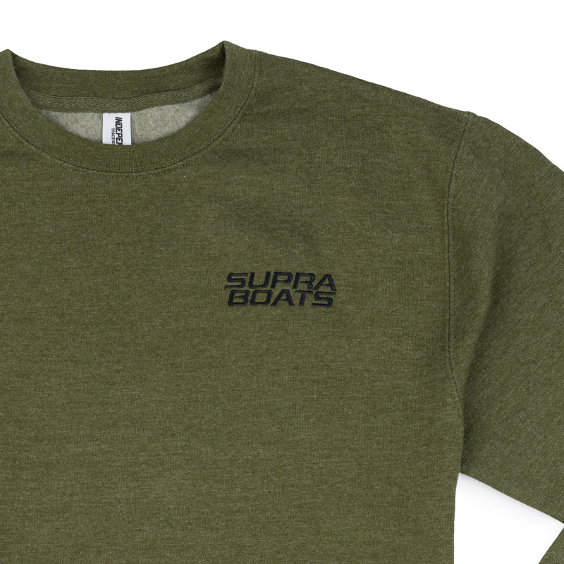 Supra Core Crewneck Sweatshirt - Army Heather