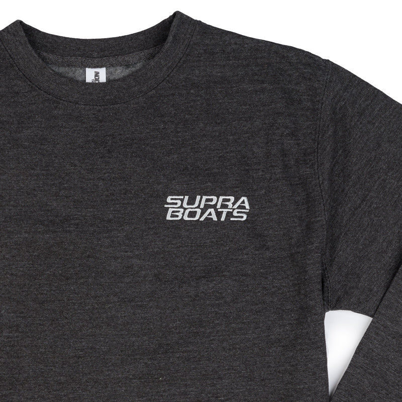 Supra Core Crewneck Sweatshirt - Charcoal Heather