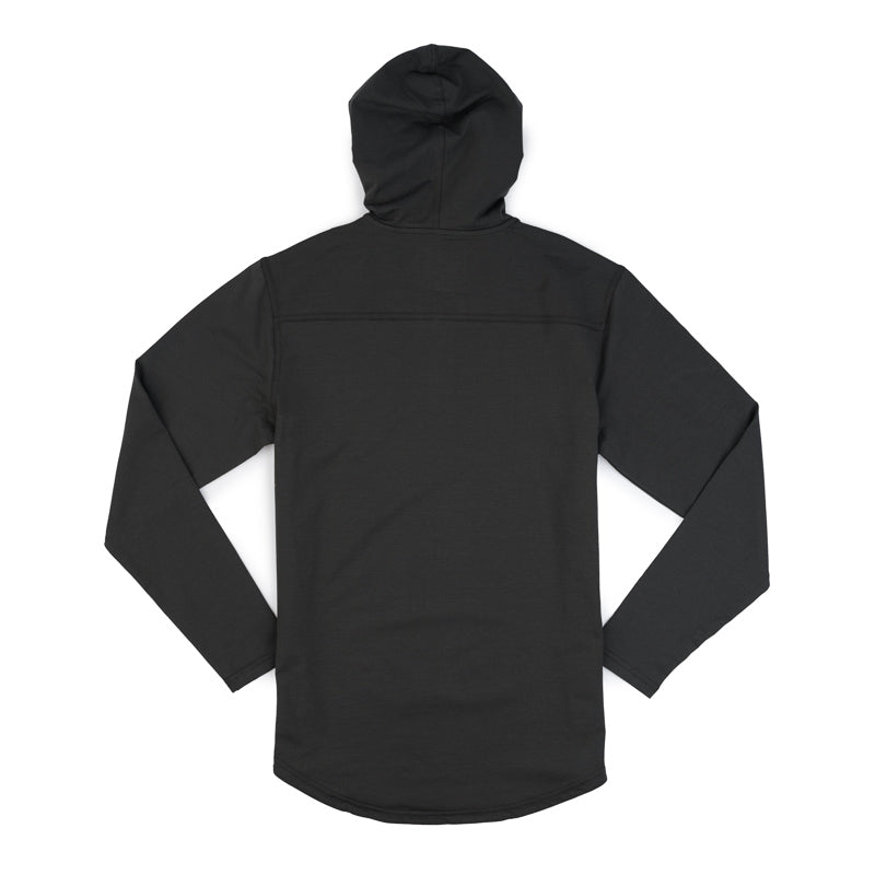 Supra BYLT Drop Cut Lux Hooded Henley - Dark Charcoal