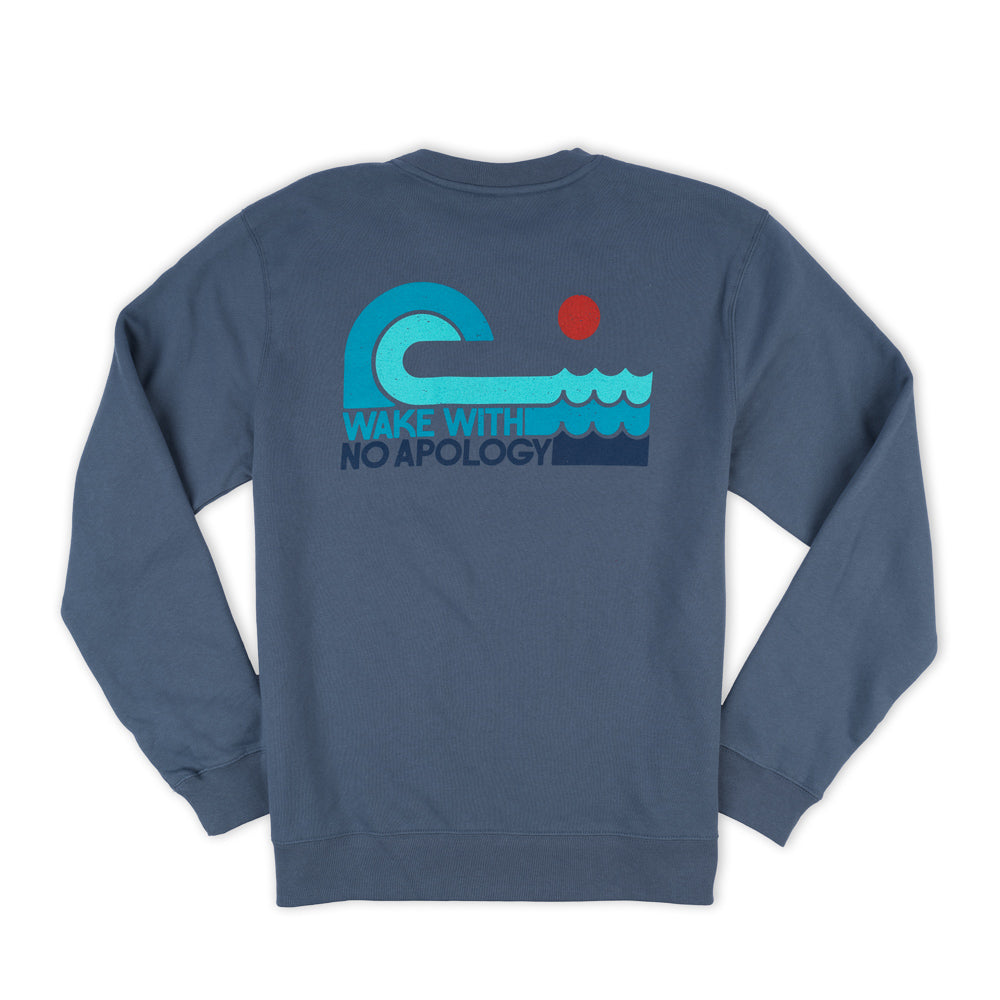 Supra No Apology Crew Sweatshirt - Storm Blue
