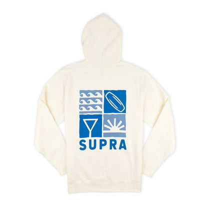 Supra Iconic Hooded Sweatshirt - Bone