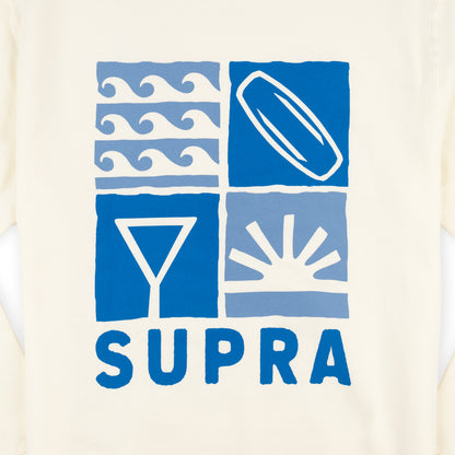 Supra Iconic Hooded Sweatshirt - Bone