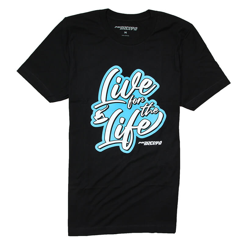 Moomba Live for the Life Tee - Black - CLEARANCE