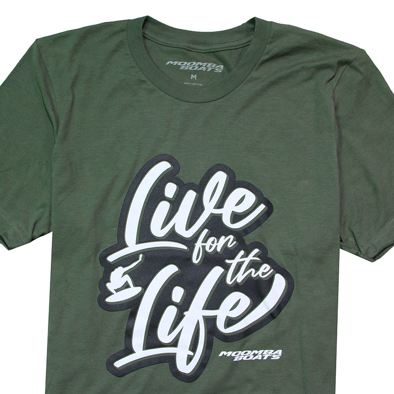 Moomba Live for the Life Tee - Olive - CLEARANCE