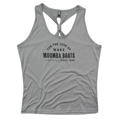 Moomba Women's TriDri Venus Tank - Silver Melange - CLEARANCE
