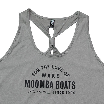 Moomba Women's TriDri Venus Tank - Silver Melange - CLEARANCE