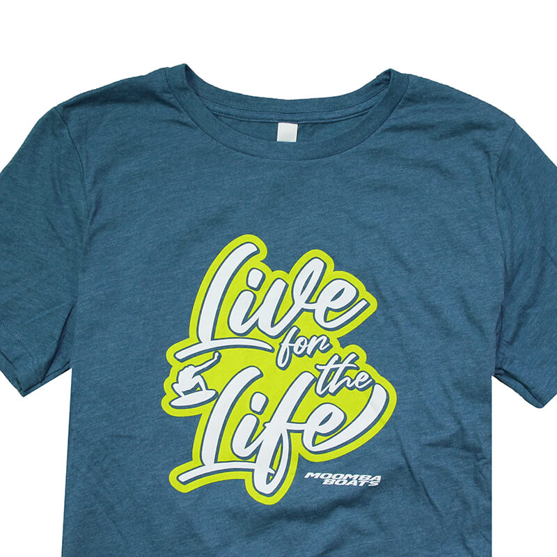 Moomba Women's Live for the Life Relaxed Tee - Heather Deep Teal