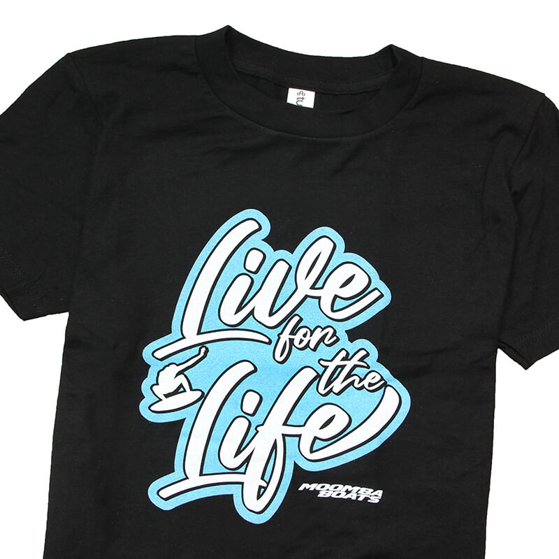 Moomba Youth Live for the Life Tee - Black - CLEARANCE