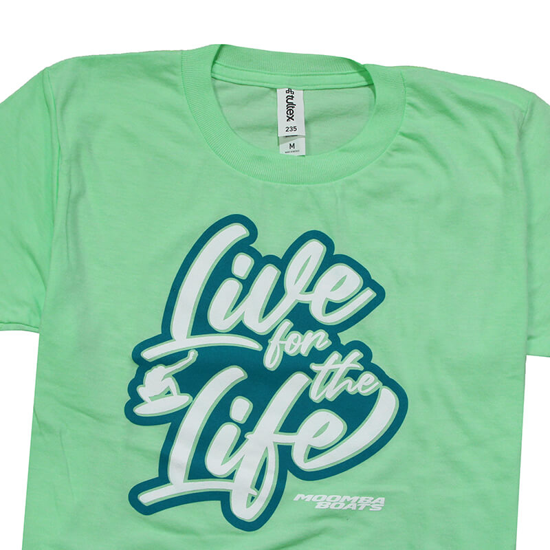 Moomba Youth Live for the Life Tee - Heather Mint - CLEARANCE