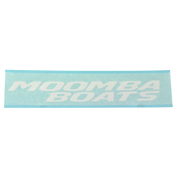 Moomba 8" Vinyl Decal - White
