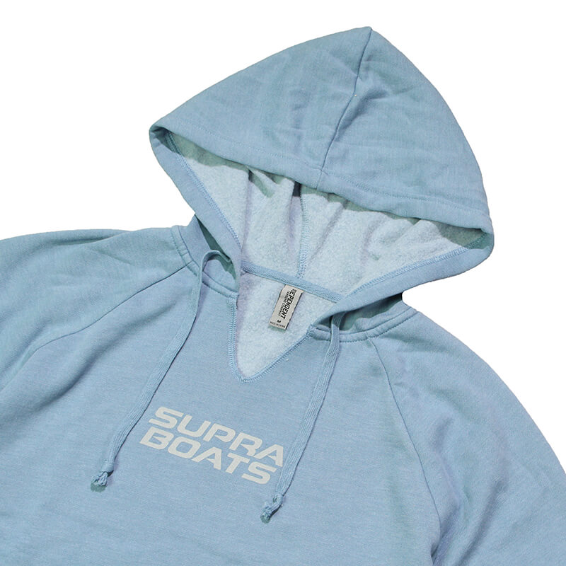 Supra Women's California Hooded Sweatshirt - Misty Blue